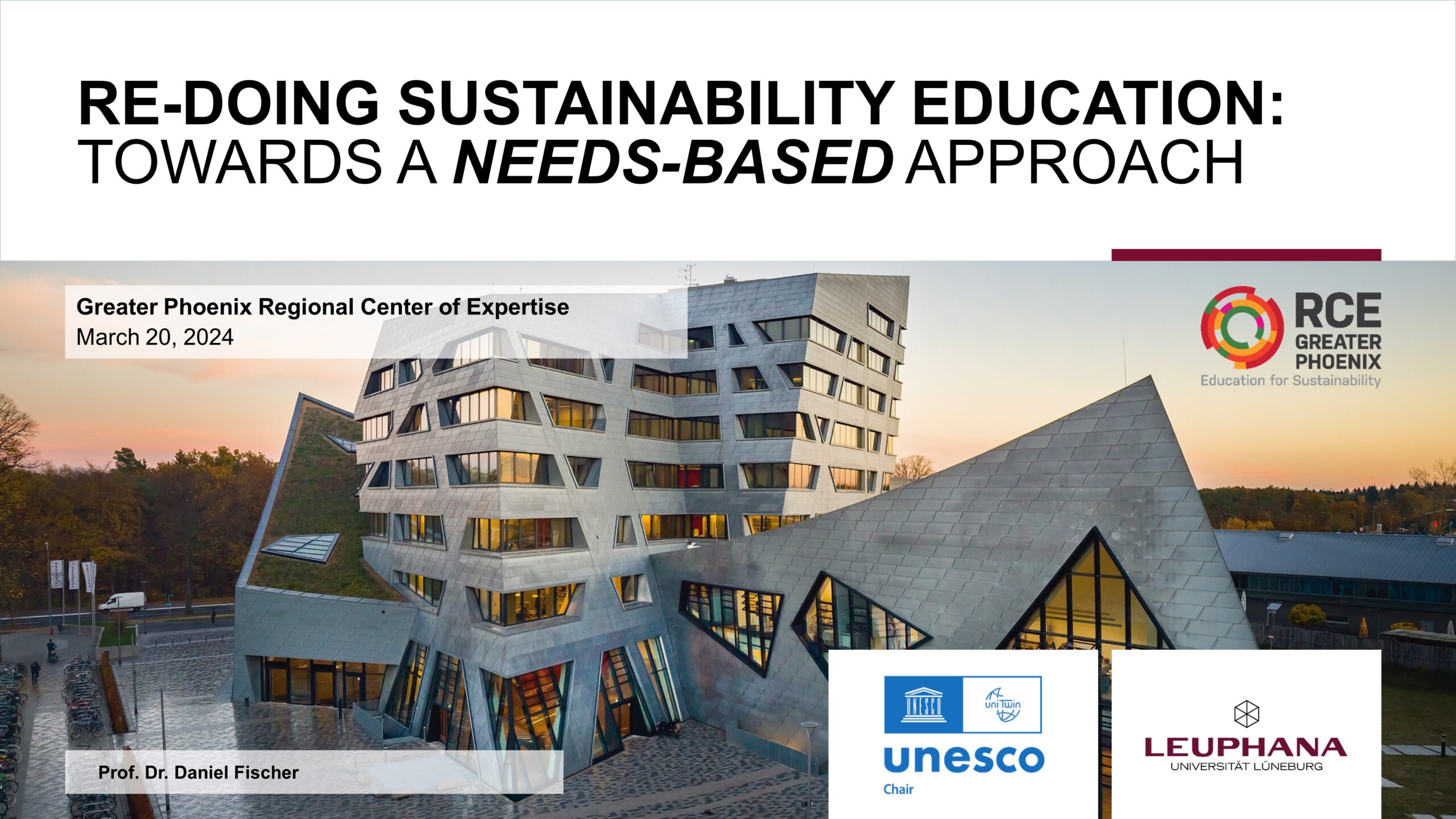 Redoing Sustainability Education - Daniel Fischer